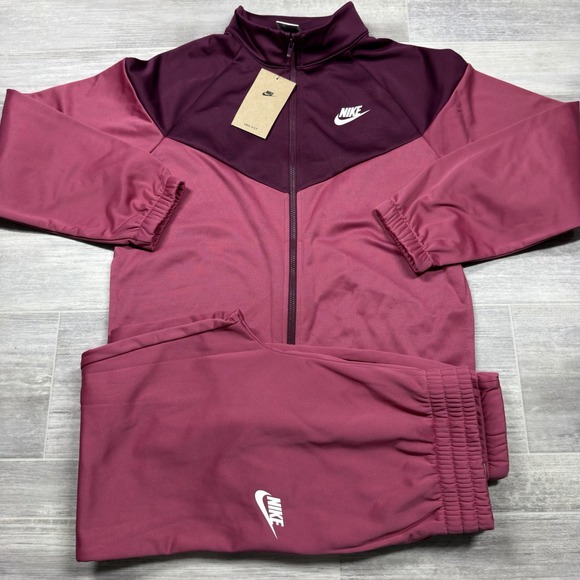 Nike Sportswear Big Kids' Dri-FIT Tracksuit Size Large HQ9315-634 Sweet Beet NWT